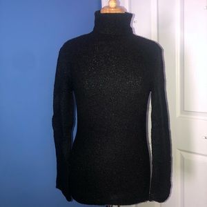 Victoria’s Secret Black Boucle turtleneck